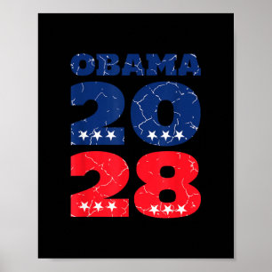 Obama für Präsident 2028 Retro-Wahl Barak Obama 20 Poster