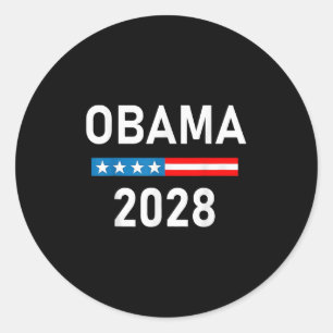 Obama für Präsident Obama 2028 Runder Aufkleber