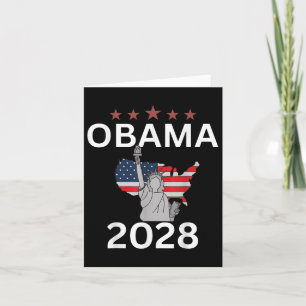 Obama für Präsident Patriotic 2028 politischer Pro Karte