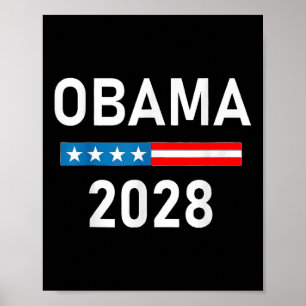 Obama für Präsident Patriotic 2028 politischer Pro Poster