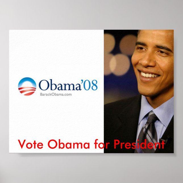 Obama für Präsident Poster (Vorne)