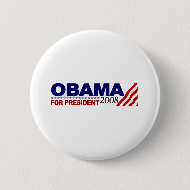 Obama für Präsidenten 2008 Button (Vorderseite)