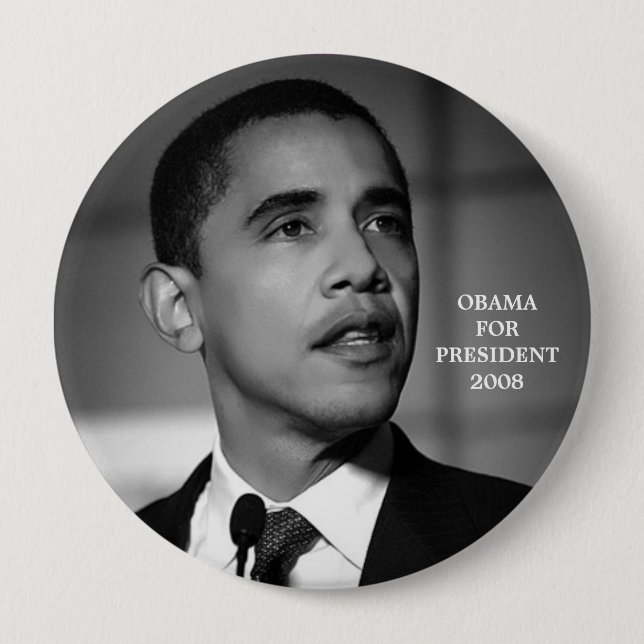 OBAMA FÜR PRÄSIDENTEN 2008 KNOPF BUTTON (Vorderseite)