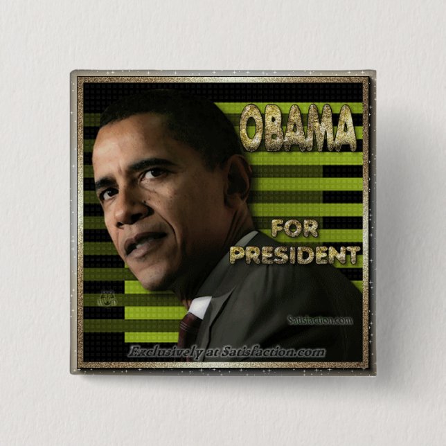 Obama für prez button (Vorderseite)