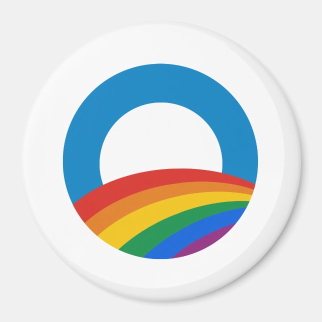 Obama-Gay Pride Magnet (Vorne)