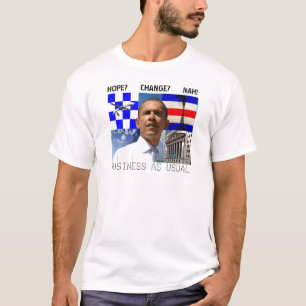 Obama-GESCHÄFT ALS ÜBLICHER T - Shirt