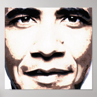 Obama Gesicht des zukünftigen Poster