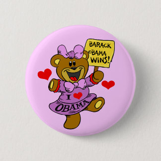 OBAMA-GEWINN-BÄRN-KINDER BUTTON