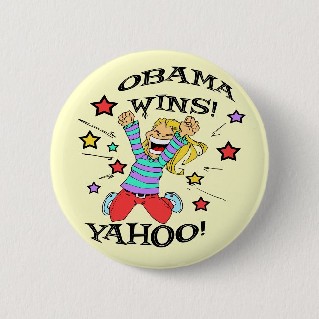 OBAMA-GEWINNE BUTTON (Vorderseite)