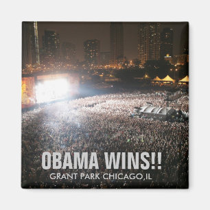 OBAMA-GEWINNE!! MAGNET