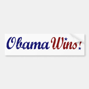 Obama gewinnt 2008 autoaufkleber