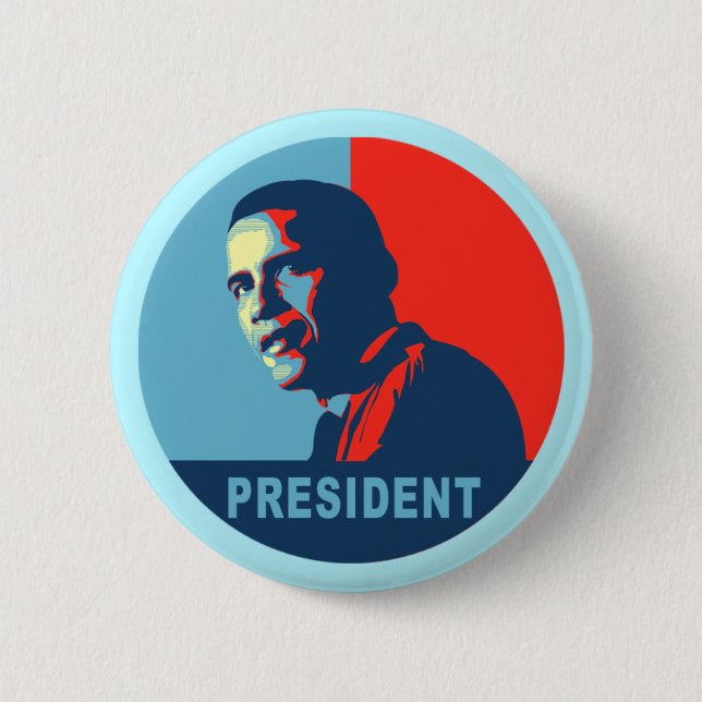 Obama gewinnt Friedenspreis-T - Shirts Button (Vorderseite)