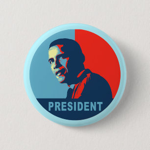 Obama gewinnt Friedenspreis-T - Shirts Button