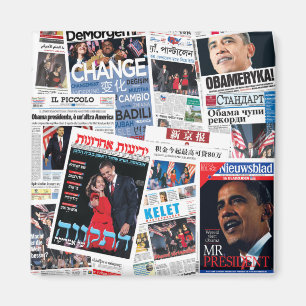 Obama gewinnt internationales Headlines-Magnet Magnet