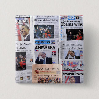 Obama gewinnt Knopf Button