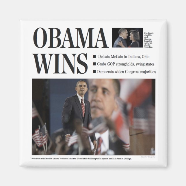 Obama gewinnt Magnet (Vorne)