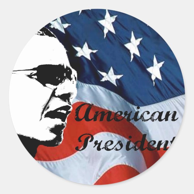 Obama gibt 2 runder aufkleber (Vorderseite)