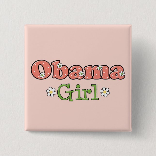 Obama Girl Barack Obama Button (Vorderseite)