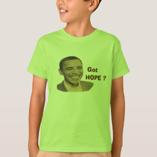 Obama got Hoffnung? Das Shirt des Kindes