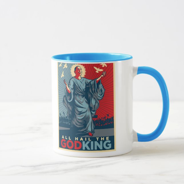Obama Gott-König Mug Tasse (Rechts)