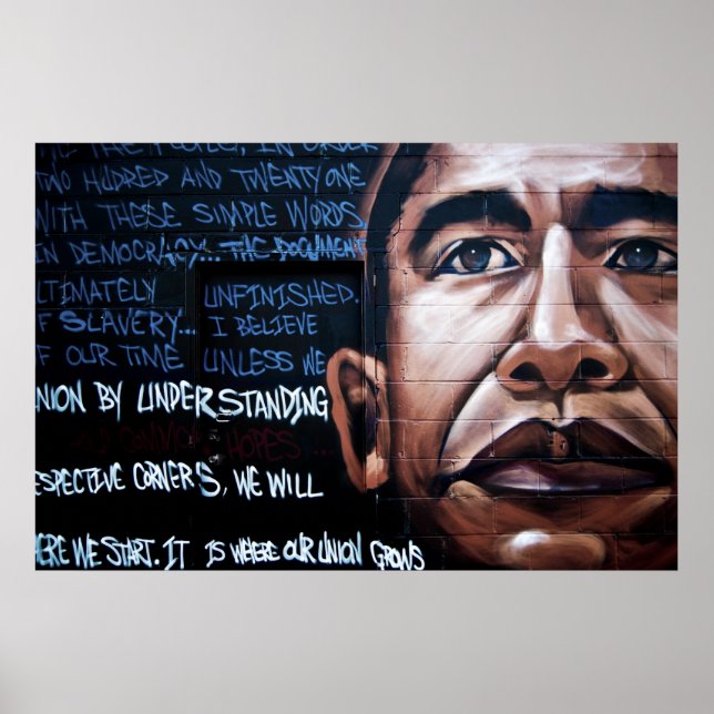 Obama Graffiti Poster (Vorne)