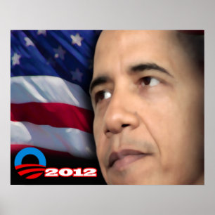 Obama-greller Glanz Poster