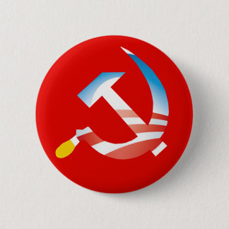 Obama-Hammer und Sichel-Knopf Button