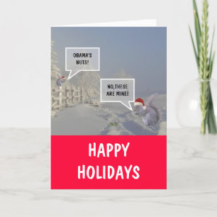 Obama Happy Holidays Feiertagskarte