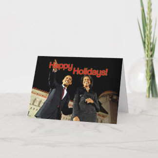 Obama Happy Holidays Feiertagskarte