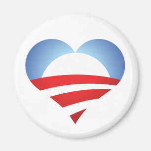 Obama Heart Magnet