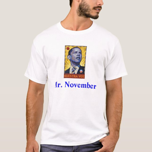 Obama Herr November T-Shirt (Vorderseite)