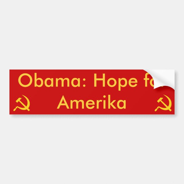 Obama: Hoffnung für Amerika Autoaufkleber (Vorne)