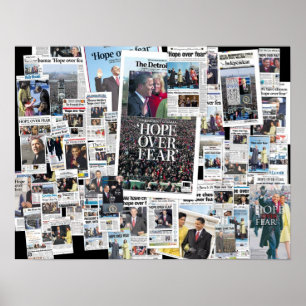 Obama: Hoffnung über ein Plakat der Angst