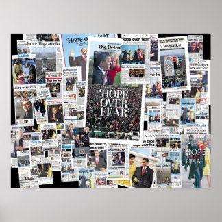 Obama: Hoffnung über ein Plakat der Angst
