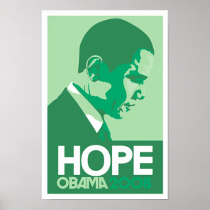 Obama - Hoffnungs-grünes Plakat