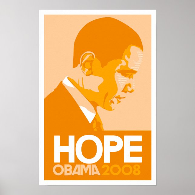Obama - Hope Orange Poster (Vorne)