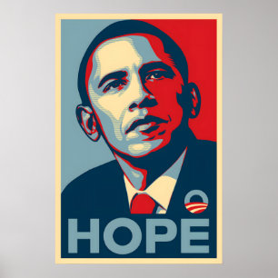 Obama Hope Poster Shepard Fairey ikonische Kampagn
