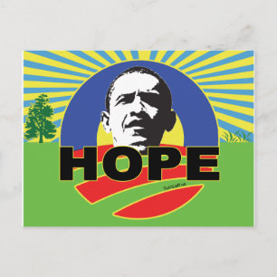 OBAMA HOPE POSTKARTE