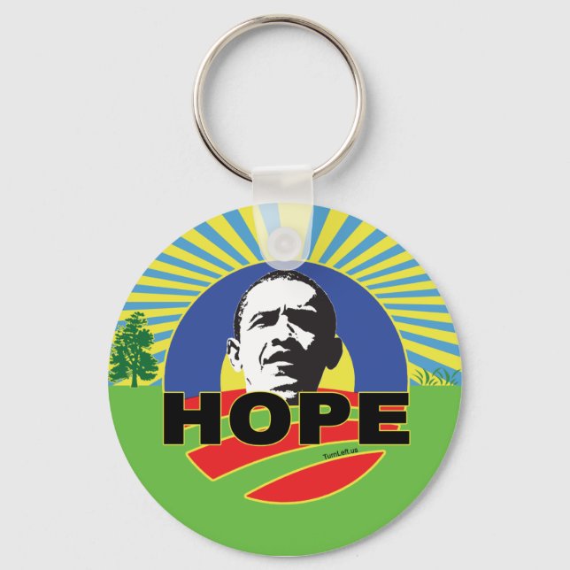 OBAMA HOPE SCHLÜSSELANHÄNGER (Vorderseite)