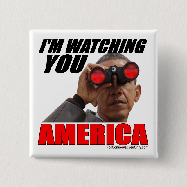 Obama - ich passe Sie Amerika auf Button (Vorderseite)