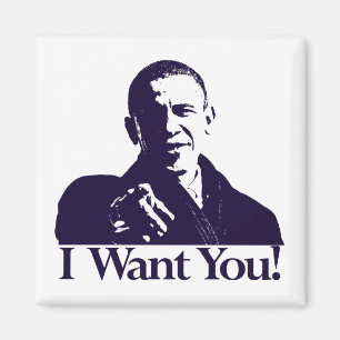 Obama, ich Woll dir! Magnet