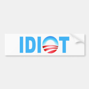 OBAMA-IDIOT AUTOAUFKLEBER