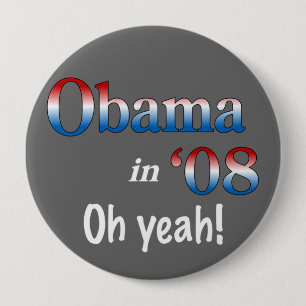 Obama in 08 button