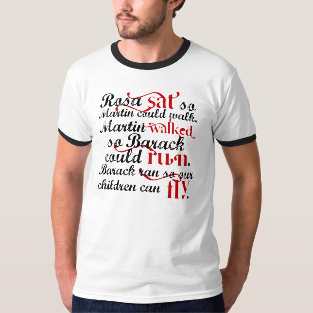 Obama inspirierend T-Shirt (Vorderseite)