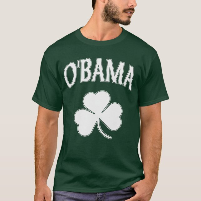 Obama irisches Kleeblatt T-Shirt (Vorderseite)