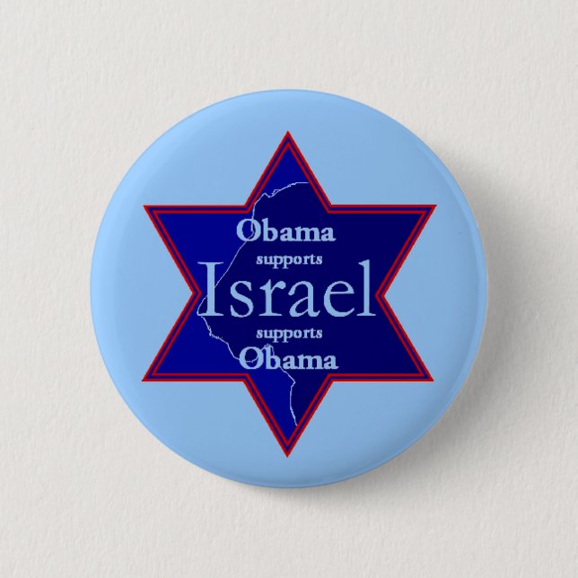 Obama ISRAEL Button (Vorderseite)