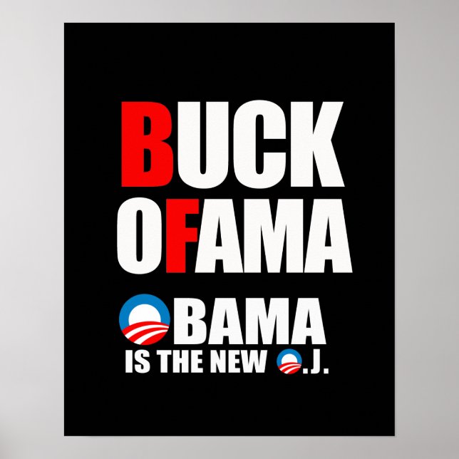OBAMA IST DAS NEUE O.J POSTER (Vorne)