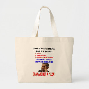 OBAMA IST KEIN PIZZA JUMBO STOFFBEUTEL