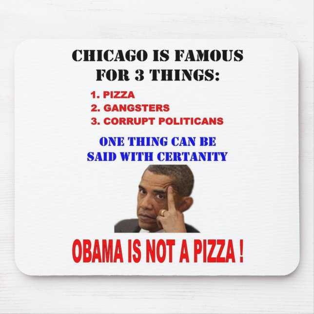OBAMA IST KEIN PIZZA MOUSEPAD (Vorne)