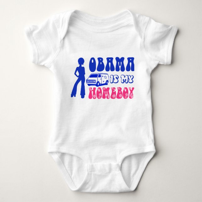 Obama ist mein Homeboy Baby Strampler (Vorderseite)